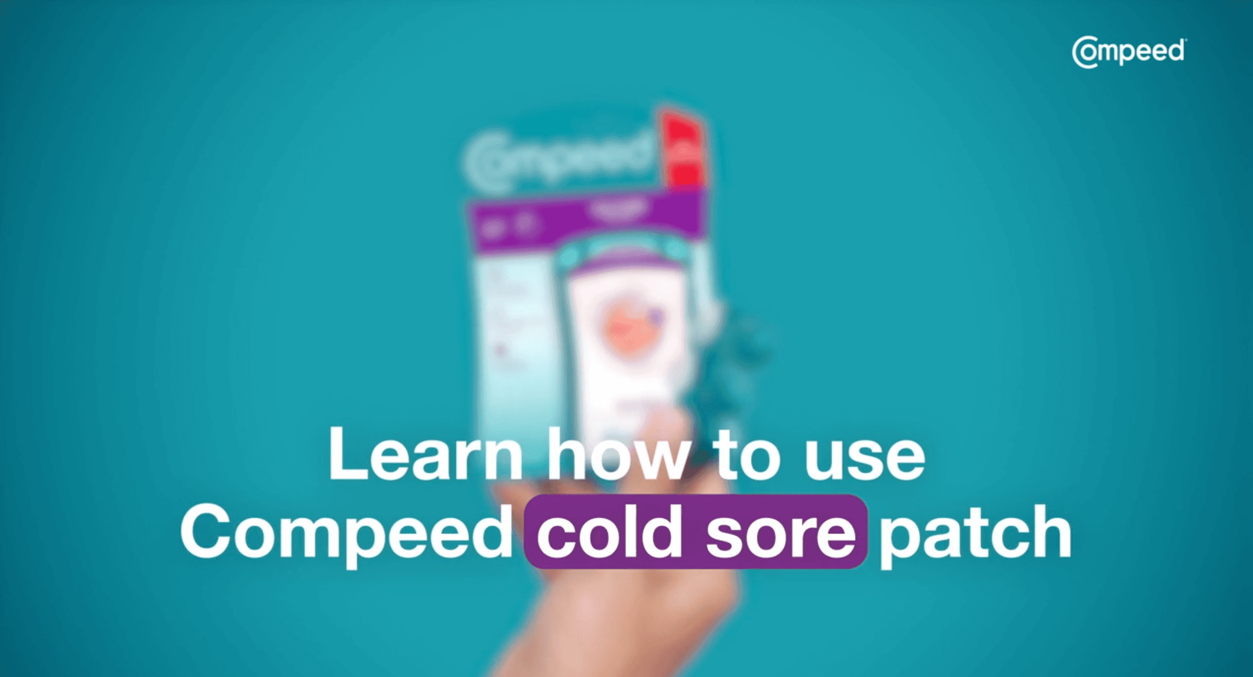 Learn how to use Compeed cold sore patch
